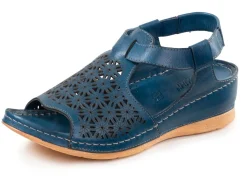 Damen Gemini Sandale aus schattiertem Nappaleder mit Prägung