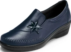 Damen Gemini Slipper mit Leder-Applikation