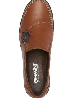 Damen Gemini Slipper mit Leder-Applikation