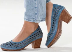Damen Gemini , sommerliche Damen-Pumps, Weite G, aus Leder