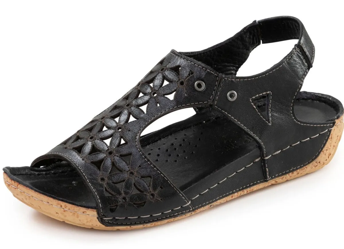 Damen Gemini , sommerliche Damen-Sandalen, Weite G, aus Leder