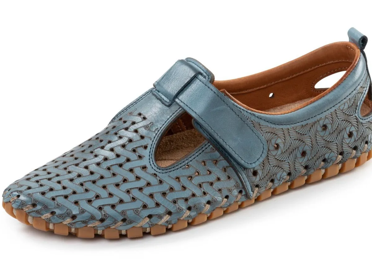 Damen BADER Gemini, sommerliche Damen-Slipper, Weite G, mit herausnehmbarem Fußbett