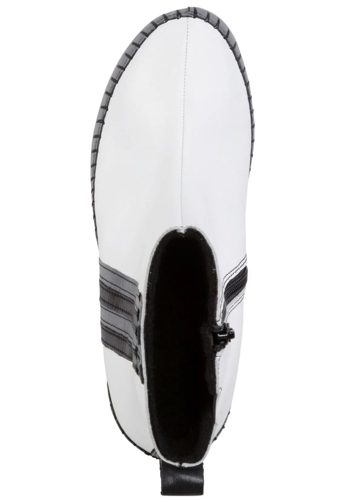 Damen Gemini Stiefelette aus Rind-Nappaleder mit Kontraststreifen