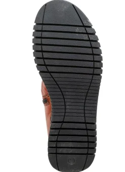 Damen Gemini Stiefelette mit Raffung und dekorativen Knöpfen