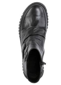Damen Gemini Stiefelette mit Raffung und dekorativen Knöpfen