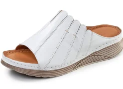 Damen Gemini , stilvolle Damen-Pantoletten, Weite G, aus Leder