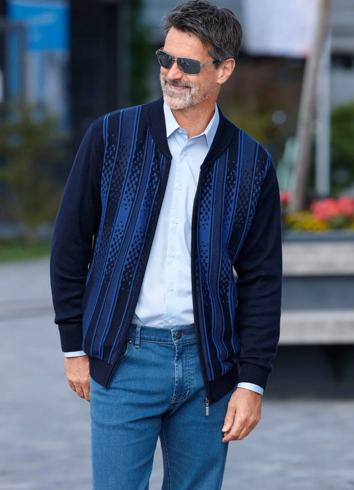 Herren BADER Gemusterte Jacke in 2 Farben