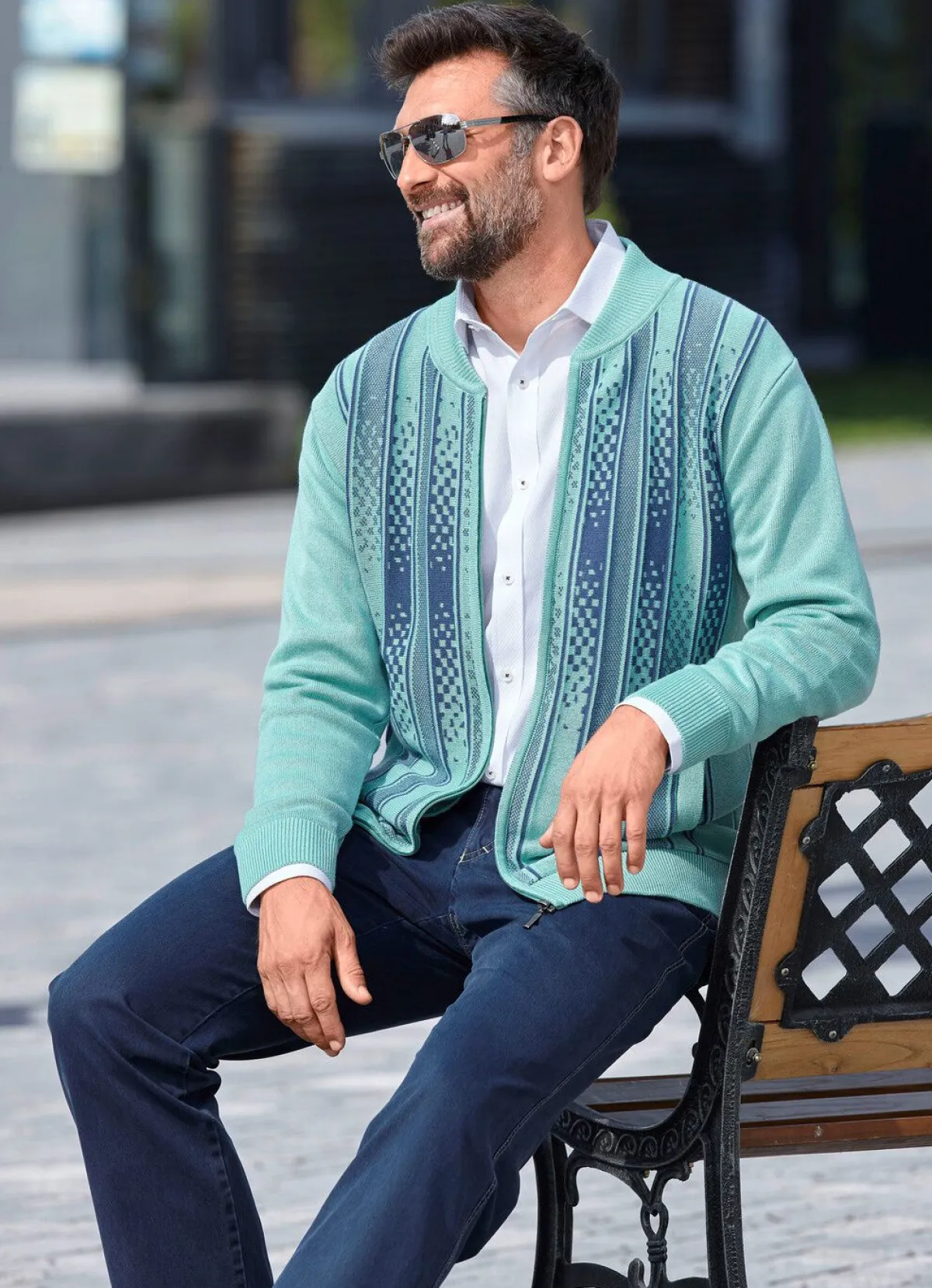 Herren BADER Gemusterte Jacke in 2 Farben
