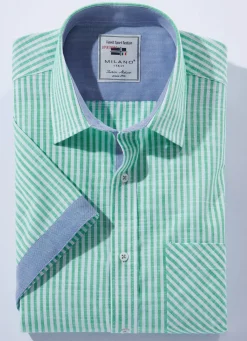 Herren MILANO ITALY Gestreiftes ""-Hemd in 4 Farben