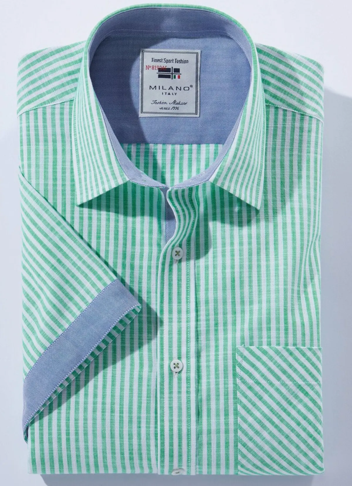 Herren MILANO ITALY Gestreiftes ""-Hemd in 4 Farben