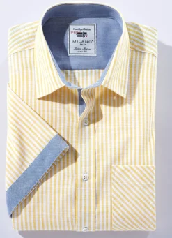Herren MILANO ITALY Gestreiftes ""-Hemd in 4 Farben