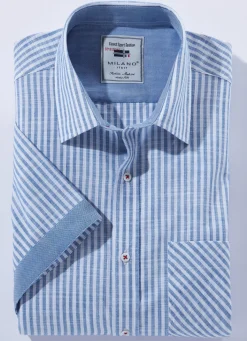 Herren MILANO ITALY Gestreiftes ""-Hemd in 4 Farben