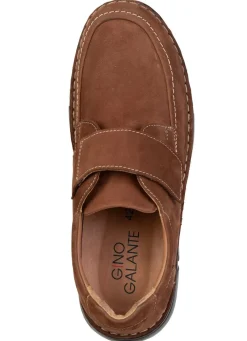 Herren BADER GINO GALANTE, klassiche Herren-Slipper, mit Klettverschluss