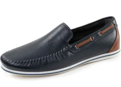 Herren GINO GALANTE , klassische Herren-Slipper, mit Lederdurchzügen