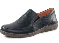 Herren GINO GALANTE Slipper aus genarbtem Nappaleder