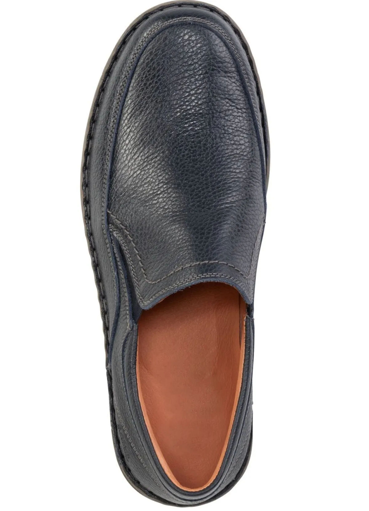 Herren GINO GALANTE Slipper aus genarbtem Nappaleder