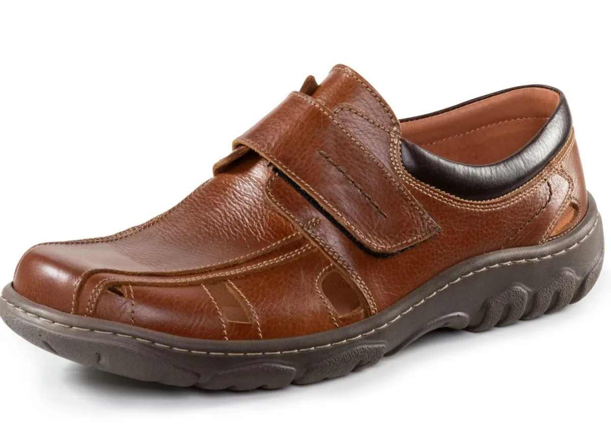 Herren GINO GALANTE Slipper aus genarbtem Rind-Nappaleder