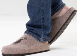 Herren GINO GALANTE , trendige Herren-Hausschuhe, Weite H, mit Hirsch-Stickerei