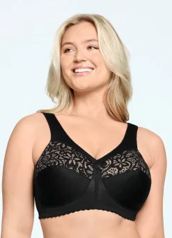Damen GLAMORISE Stütz-BH mit Stickereispitze
