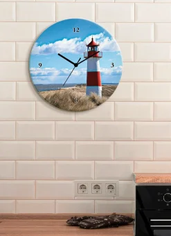 BADER Glas-Wanduhr