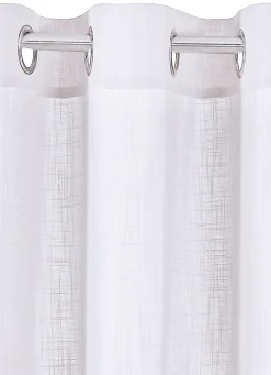 BADER Halbtransparente Übergardine in Leinenoptik