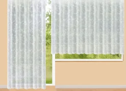 BADER Halbtransparenter Store mit gebogtem Abschluss