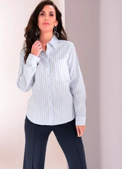 Damen B/ANCA Hemdbluse mit Streifen