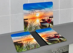 BADER Herdabdeckplatten oder Wandblende aus Glas, Motiv