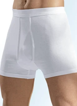 Herren HERMKO Dreierpack Unterhosen aus Feinripp
