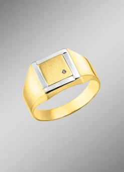 Herren BADER Herrenring in Bicolor-Design