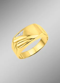 Herren BADER Herrenring mit Diamant