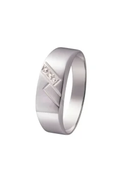 Herren BADER Herrenring mit Diamant