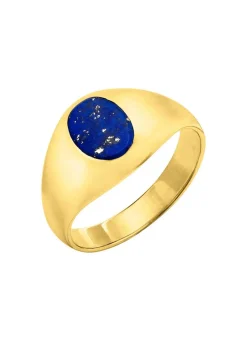 Herren BADER Herrenring mit echt Lapislazuli