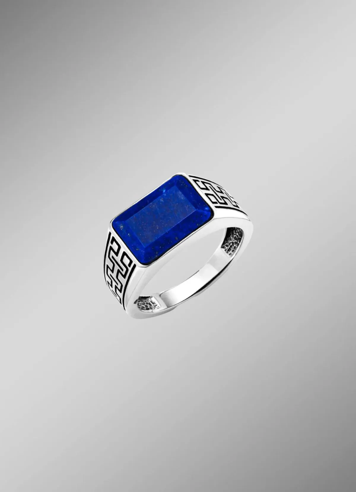 Herren BADER Herrenring mit Lapislazuli