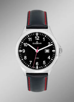 Herren DUGENA Herrenuhr mit Edelstahlgehäuse