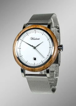 Herren WAIDZEIT Herrenuhr mit Mesharmband