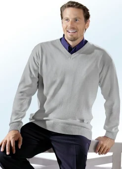 Herren BADER Herrlicher Pullover mit V-Ausschnitt in 5 Farben