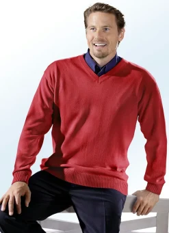 Herren BADER Herrlicher Pullover mit V-Ausschnitt in 5 Farben