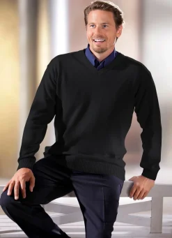 Herren BADER Herrlicher Pullover mit V-Ausschnitt in 5 Farben