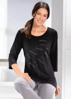 Damen BADER Herrliches Shirt mit Zierplättchen
