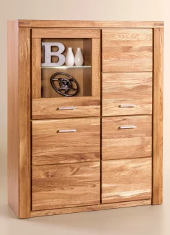 BADER Highboard mit Massivholzfronten