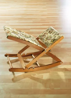 ZEIDLER Hochwertige verstellbare Fußschaukel aus Holz