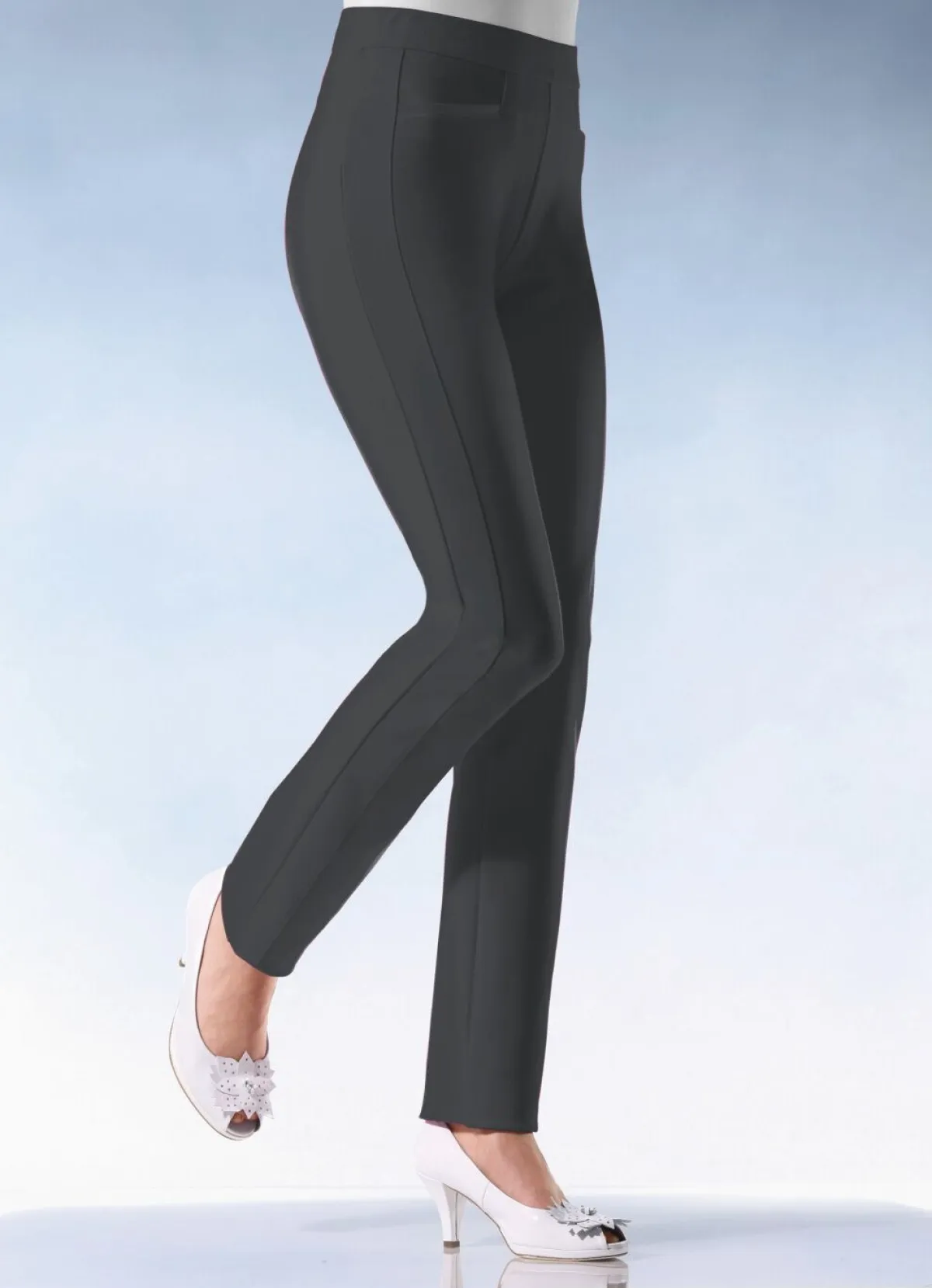 Damen KLAUS MODELLE MADE IN GERMANY Hose aus softem Romanit-Jersey