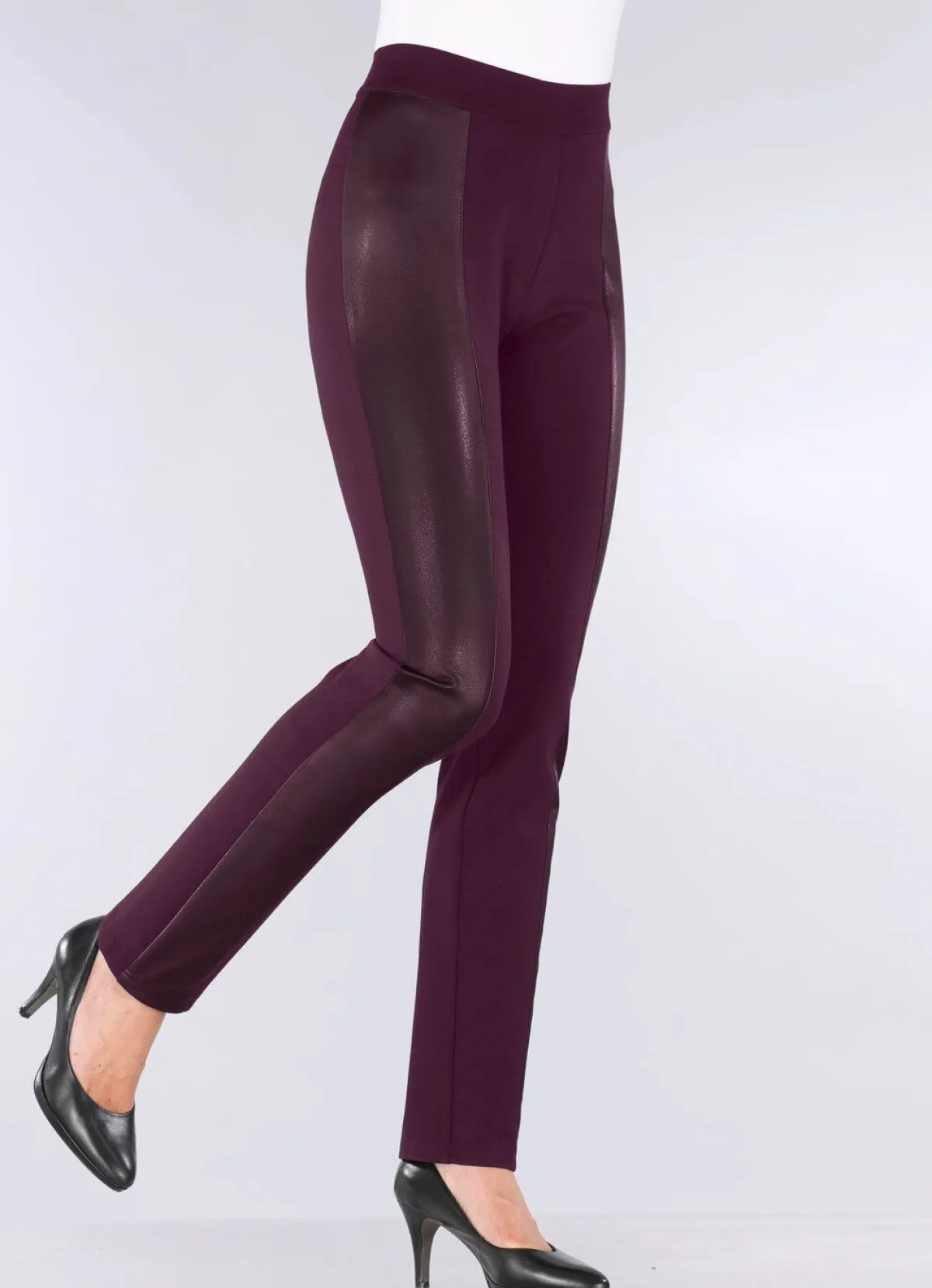Damen KLAUS MODELLE MADE IN GERMANY Hose im angesagten Materialmix