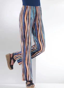 Damen KLAUS MODELLE MADE IN GERMANY Hose in aparter Streifendessinierung