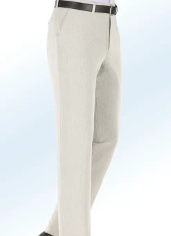 Herren KLAUS MODELLE MADE IN GERMANY Hose in Leinenoptik in 2 Farben