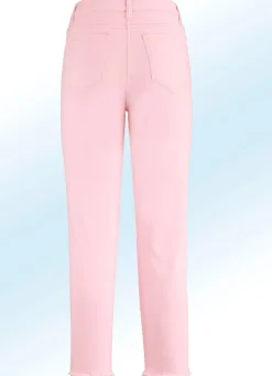 Damen BADER Hose in 7/8-Länge mit interessantem Fransenabschluss