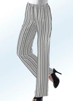 Damen ELENA EDEN Hose mit aktueller Streifendessinierung