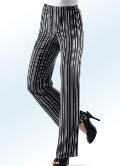 Damen ELENA EDEN Hose mit aktueller Streifendessinierung