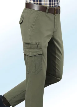 Herren BADER Hose mit Cargotaschen in 3 Farben